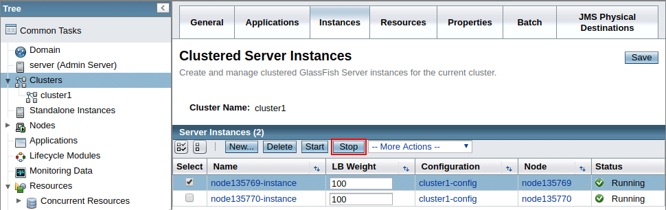 2757-1-stop-clustered-server-instance